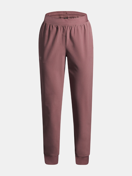Under Armour Dievčenské tepláky Under Armour UA Rival Woven Jogger-BRN