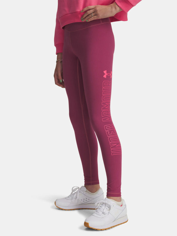 Under Armour Dievčenské legíny Under Armour UA Motion Branded Legging-RED
