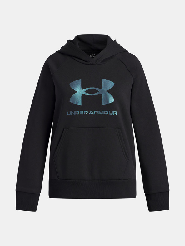 Under Armour Dievčenská mikina Under Armour UA Rival Flc Shimmer Hdy-BLK