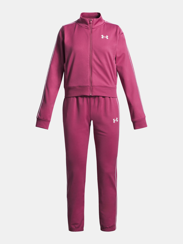 Under Armour Dievčenská súprava Under Armour UA Icon Knit Crop Tracksuit-RED