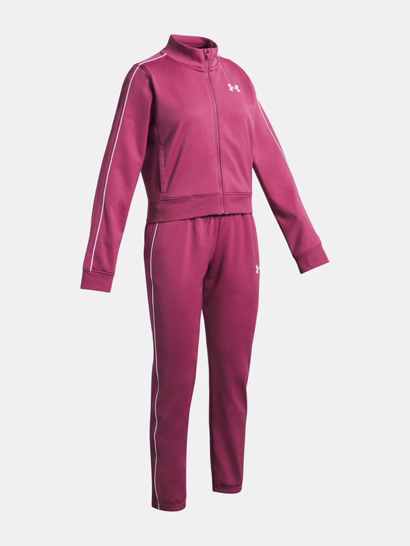 Under Armour Dievčenská súprava Under Armour UA Icon Knit Crop Tracksuit-RED
