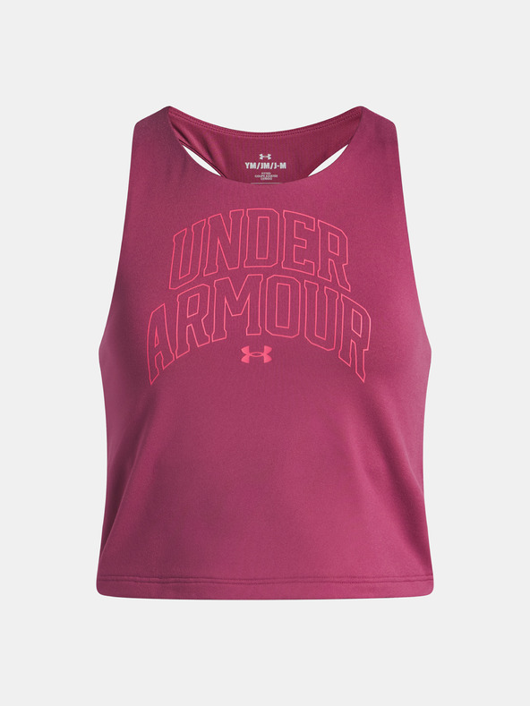 Under Armour Dievčenské tielko Under Armour UA Motion Branded Tank-RED