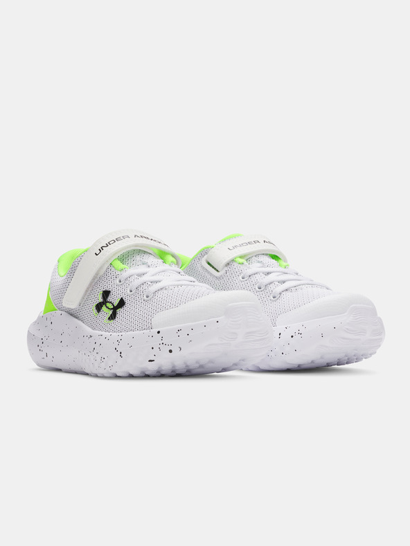 Under Armour Chlapčenské topánky Under Armour UA BPS Surge 4 AC-WHT