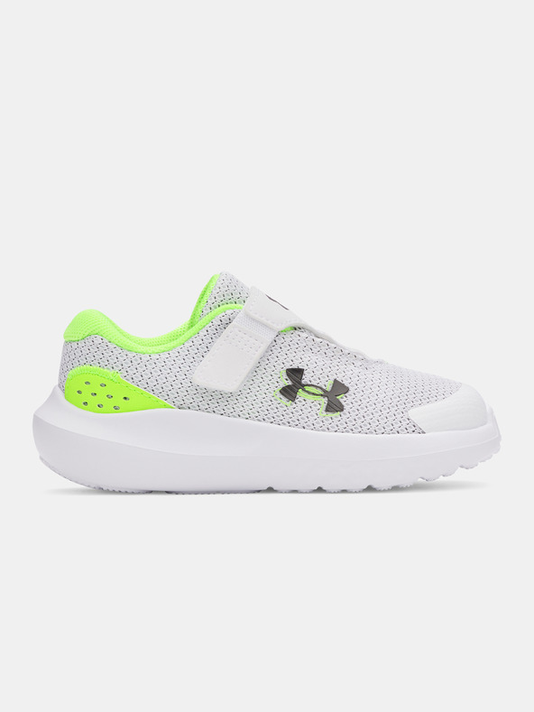 Under Armour Chlapčenské topánky Under Armour UA BINF Surge 4 AC-WHT