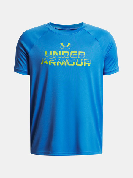Under Armour Chlapčenské tričko Under Armour UA Tech Split Wordmark SS-BLU