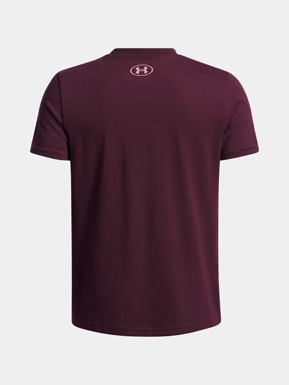 Under Armour Chlapčenské tričko Under Armour UA B LOGO WORDMARK SS-RED