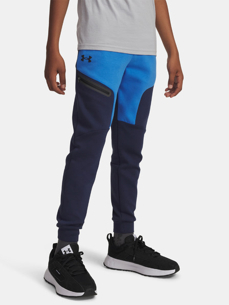 Under Armour Chlapčenské tepláky Under Armour UA B Unstoppable Flc Jogger-BLU