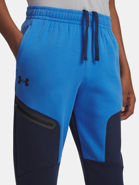 Under Armour Chlapčenské tepláky Under Armour UA B Unstoppable Flc Jogger-BLU