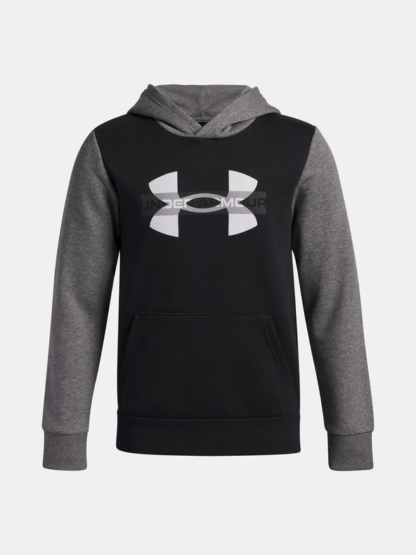 Under Armour Chlapčenská mikina Under Armour UA Rival Flc Cblck Grphc HD-BLK