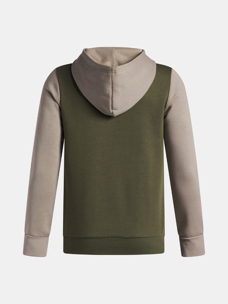 Under Armour Chlapčenská mikina Under Armour UA Rival Flc Cblck Grphc HD-GRN