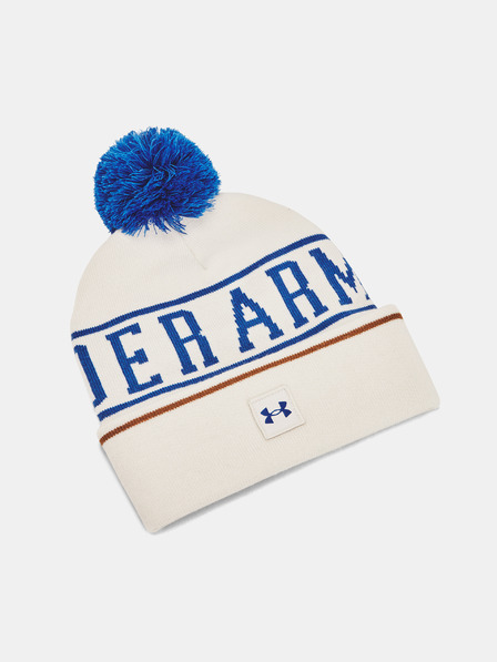 Under Armour Pánska čiapka Under Armour M Halftime Pom Beanie-WHT