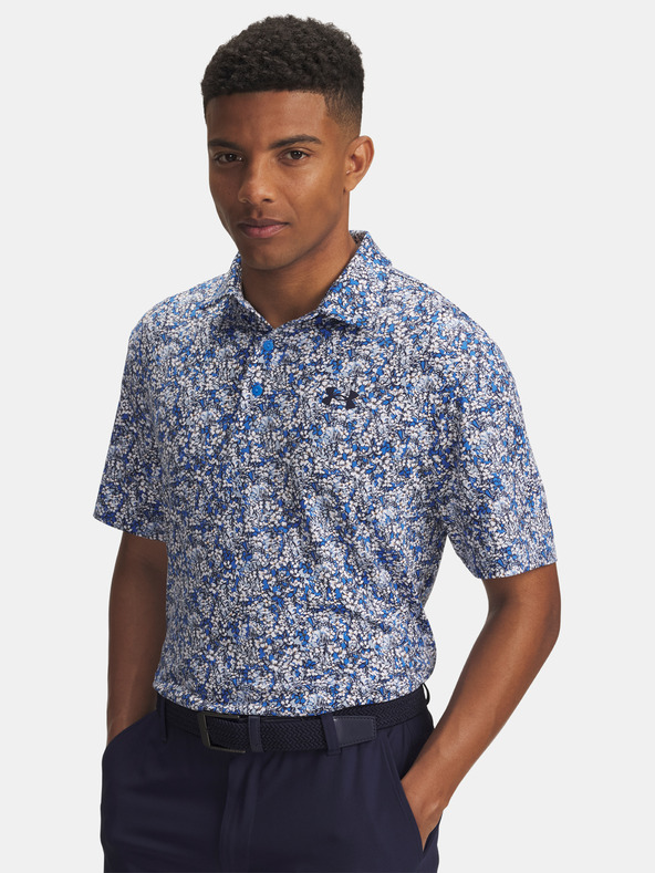 Under Armour Pánske tričko Under Armour UA Playoff 3.0 Printed Polo-BLU