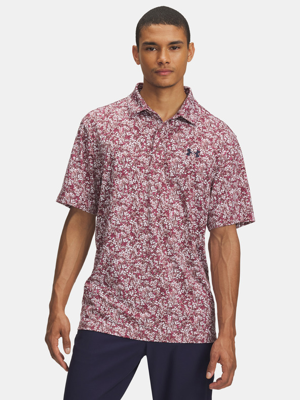 Under Armour Pánske tričko Under Armour UA Playoff 3.0 Printed Polo-PNK