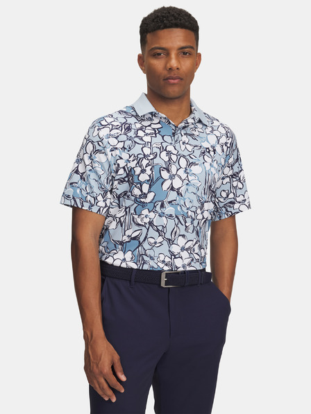Under Armour Pánske tričko Under Armour UA Drive Chill Printed Polo-BLU