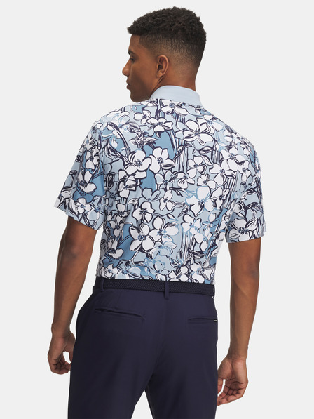 Under Armour Pánske tričko Under Armour UA Drive Chill Printed Polo-BLU