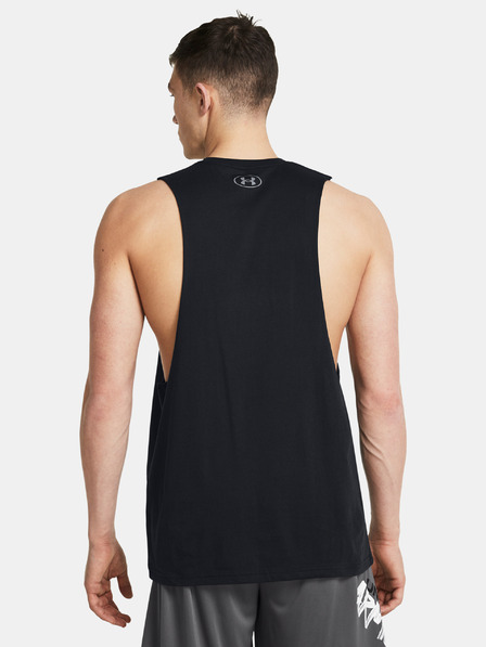 Under Armour Pánske tielko Under Armour UA LEFT CHEST CUT OFF TANK-BLK