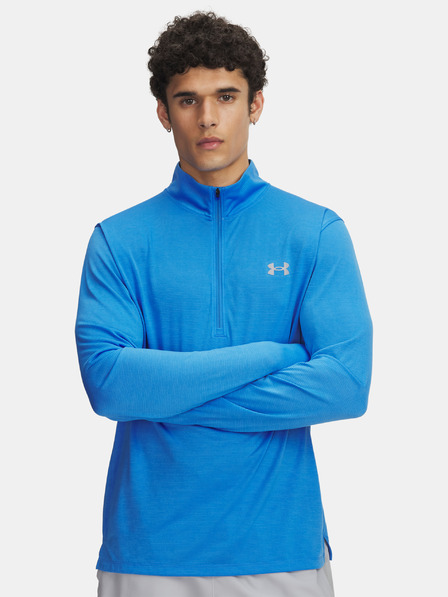 Under Armour Pánske tričko Under Armour UA LAUNCH 1/4 ZIP-BLU