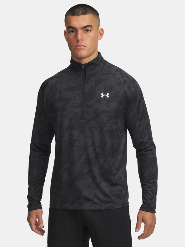 Under Armour Pánske tričko Under Armour UA Tech 2.0 1/2 Zip-BLK