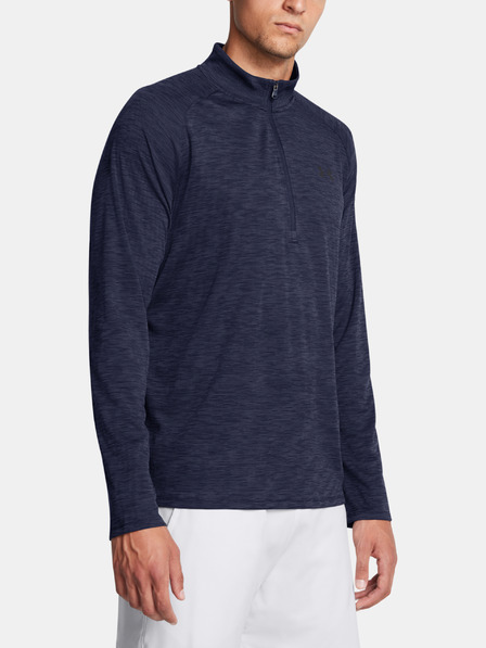 Under Armour Pánske tričko Under Armour UA Tech Textured 1/2 Zip-BLU