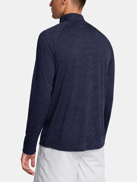 Under Armour Pánske tričko Under Armour UA Tech Textured 1/2 Zip-BLU