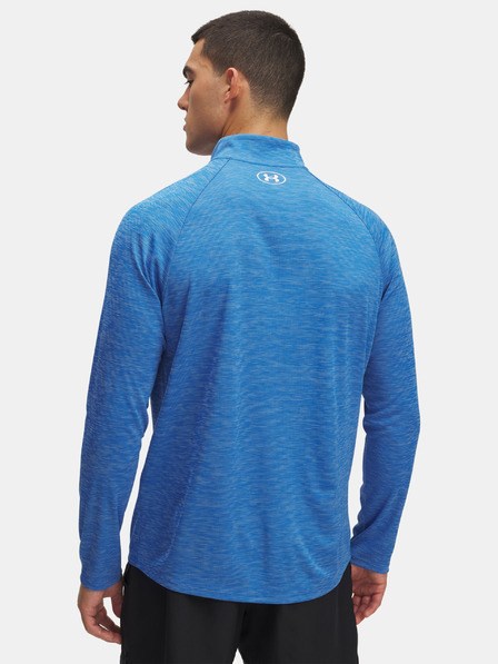 Under Armour Pánske tričko Under Armour UA Tech Textured 1/2 Zip-BLU