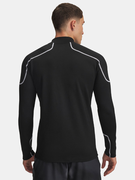 Under Armour Pánske tričko Under Armour Cold Weather Grid LS Mock-BLK