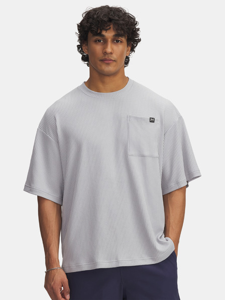 Under Armour Pánske tričko Under Armour UA Rival Waffle Crew-GRY