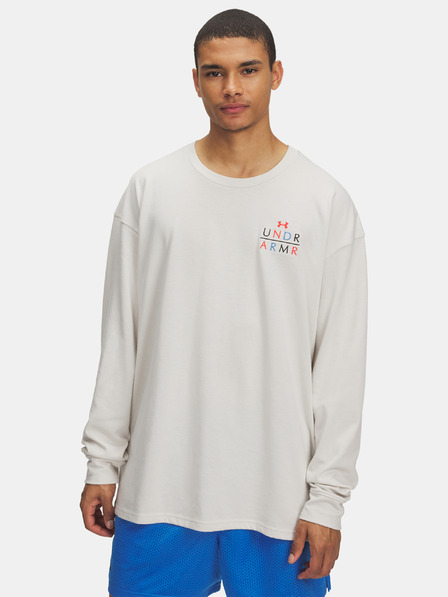 Under Armour Pánske tričko Under Armour UA HWT MODERN SPORT OS LS-WHT