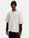 Under Armour Pánske tričko Under Armour UA Rival Waffle Crew-WHT