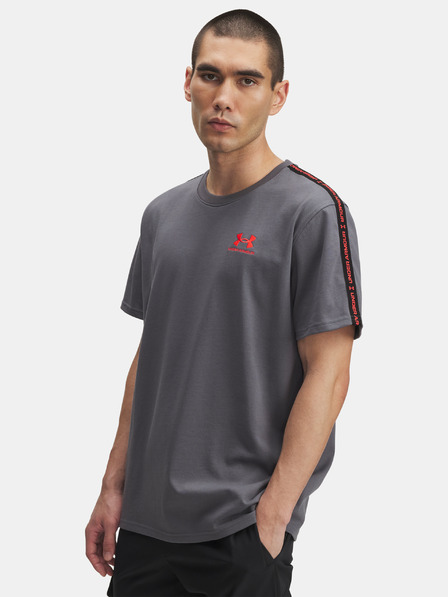 Under Armour Pánske tričko Under Armour UA Icon HWT Tee Taping-GRY