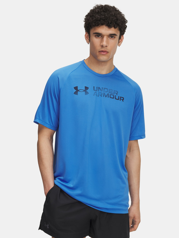 Under Armour Pánske tričko Under Armour UA Tech Reflective SS-BLU
