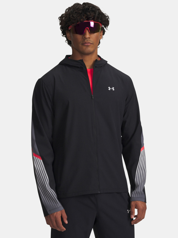 Under Armour Pánska bunda Under Armour UA Velociti Storm Hooded Jkt-BLK