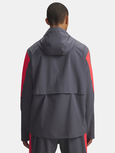 Under Armour Pánska bunda Under Armour UA Velociti Storm Hooded Jkt-GRY