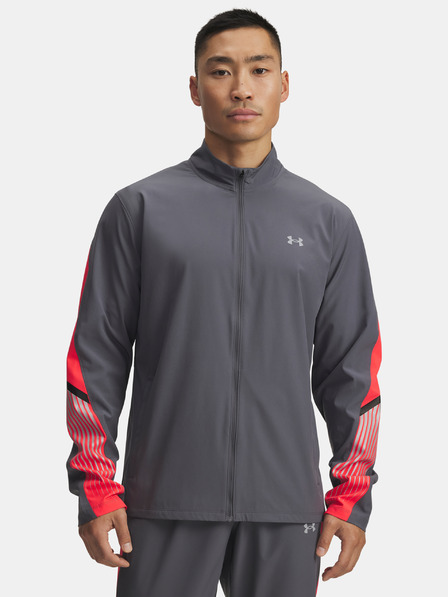 Under Armour Pánska bunda Under Armour UA Velociti Storm Jacket-GRY