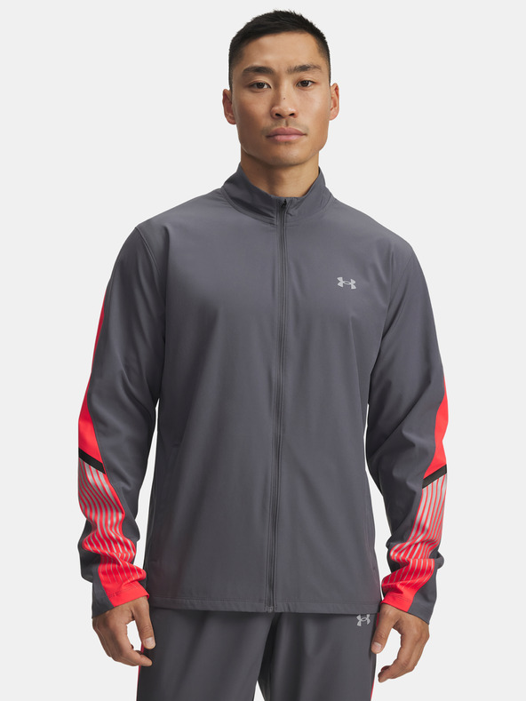Under Armour Pánska bunda Under Armour UA Velociti Storm Jacket-GRY