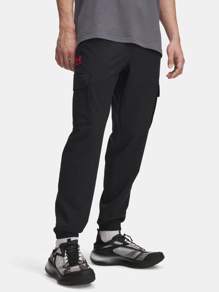 Under Armour Pánske športové nohavice Under Armour UA Vibe Woven Cargo Pants-BLK
