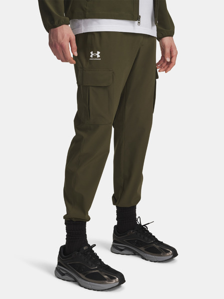 Under Armour Pánske športové nohavice Under Armour UA Vibe Woven Cargo Pants-GRN