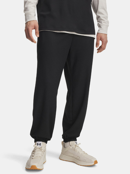 Under Armour Pánske tepláky Under Armour UA Rival Waffle Jogger-BLK