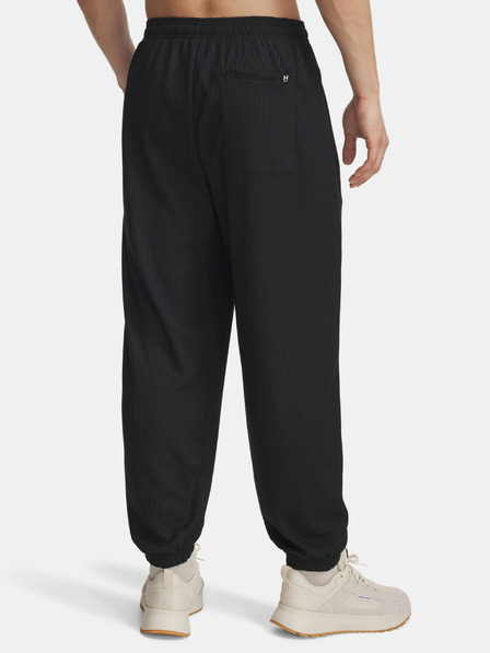 Under Armour Pánske tepláky Under Armour UA Rival Waffle Jogger-BLK