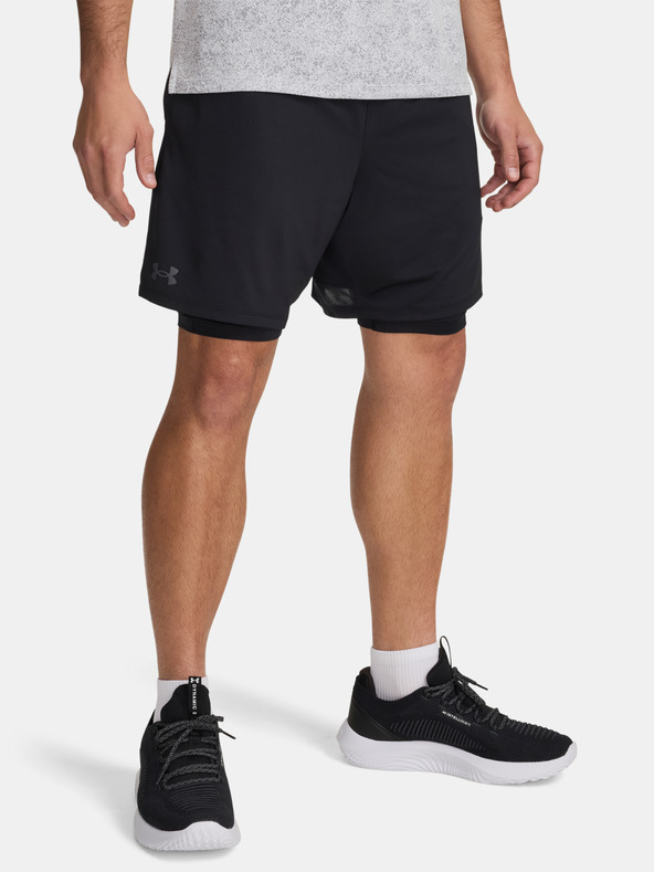 Under Armour Pánske kraťasy Under Armour UA Tech Vent 2in1 Short-BLK