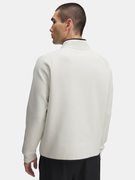 Under Armour Pánska mikina Under Armour UA Unstoppable Flc Half Zip-WHT