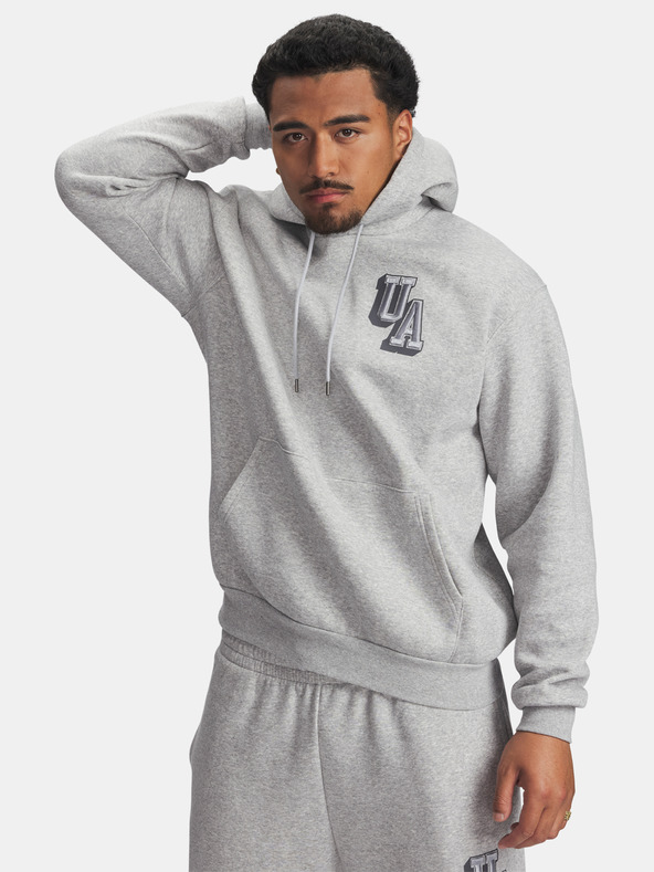 Under Armour Pánska mikina Under Armour UA Icon Flc Graphic Top-GRY