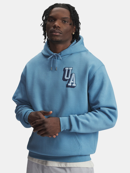 Under Armour Pánska mikina Under Armour UA Icon Flc Graphic Top-BLU