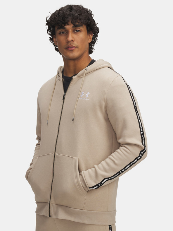 Under Armour Pánska mikina Under Armour UA Icon Fleece FZ Taping-BRN