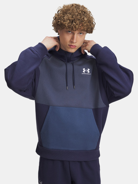 Under Armour Pánska mikina Under Armour UA Icon HW Colorblocked Hdy-BLU