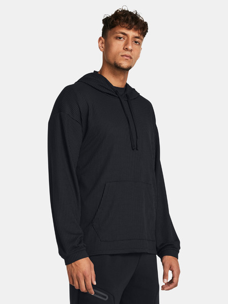 Under Armour Pánska mikina Under Armour UA Rival Waffle Hoodie-BLK