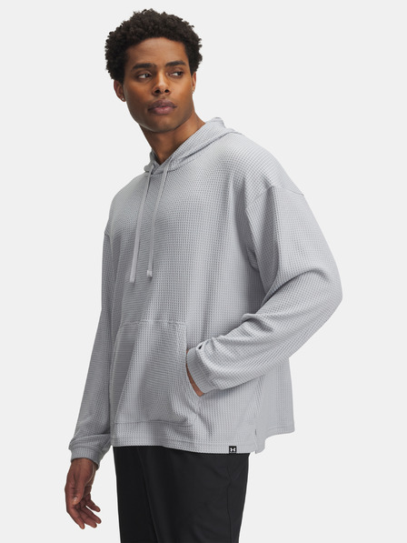 Under Armour Pánska mikina Under Armour UA Rival Waffle Hoodie-GRY