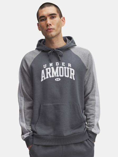 Under Armour Pánska mikina Under Armour UA Rival Flc CB Hood-GRY