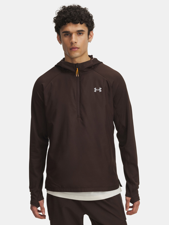 Under Armour Pánska mikina Under Armour UA TRAIL RUN HOODIE-BRN