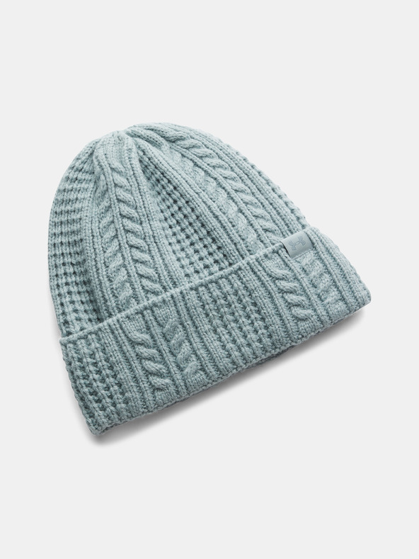 Under Armour Dámska čiapka Under Armour W Halftime Cable Knit Beanie-GRN